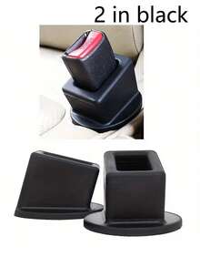 1/2/5 件硅胶安全带扣支架，安全带夹支架，汽车安全带槽固定器，轻松固定汽车安全带扣，保持扣环垂直，适合大多数汽车扣环支架 - 彩色 - 查看 7