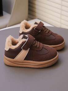 1 par de zapatos casuales para bebés/niños pequeños, zapatos deportivos cómodos y cálidos para todas las etapas de los niños