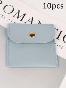 20/1 Pack Faux Leather Jewelry Pouches, Size 3.15*3.15 Inches, Snap Closure Fabric Jewelry Storage Bags - Luxury Gift Bags, Suitable For Earrings, Necklaces, Bracelets And Rings - Perfect For Organizing And Storing Accessories, Square Velvet Bags With Snap, Velvet Jewelry Bags, Fabric Gift Bags, Candy Gift Necklace Bracelet Packaging Jewelry Beads Valentine's Day Gift - Multicolor - View 25