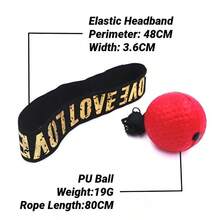 MMA Boxing Speed Ball Head-Mounted Pu Punch Sanda Training Hand Eye Reaction Home Sandbag Fitness Equipment Gym Muay Thai - Multicolor - View 8