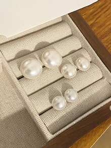 1 Coppia di orecchini di perle rosa da sirena, di alta qualità, eleganti e versatili, adatti per l'uso quotidiano