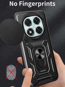 滑动相机镜头和支架保护壳适用于 Redmi Note 14 Pro 5G / POCO X7 5G 智能手机 - 黑色 - 查看 4