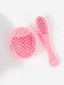 فرشاتان من السيليكون لتنظيف الوجه والأنف، فرشاة تنظيف الوجه يدوية للتنظيف العميق والتقشير - فرشاة تنظيف الوجه ناعمة، لطيفة، مناسبة لجميع أنواع البشرة، تزيل الرؤوس السوداء - متعدد الألوان - مشاهدة 19