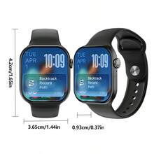 PANDA 11 MINI Smart Watch, 1.85" Color AMOLED Display, 230mAh Battery, Multiple Watch Faces, IP68 Waterproof, Multi-Language Support, Compatible With Android/IOS, Phone Call, Message Notification, Sleep Tracking, Pedometer, Sports Modes, Great Gift For Men, Women, Friends, And Birthdays - White - View 11