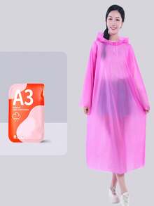 1 معطف مطر قابل لإعادة الاستخدام للبالغين، معطف مطر سميك مقاوم للماء، معطف مطر بقبعة للرجال والنساء، مقاوم للماء والرياح وسريع الجفاف وقابل للتنفس، معاطف مطر بقبعة من EVA مع سحاب للرجال والنساء للاستخدام في الهواء الطلق، الدراجات النارية والهوائية والتنزه والصيد والتسلق الجبلي، التبريد الصيفي والشاطئ والسفر