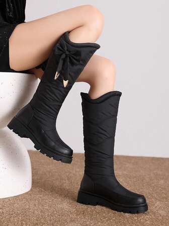 New Thick Sole Anti-Slip Warm Winter Women Snow Boots, Outdoor Sports Mid-Calf Shoes