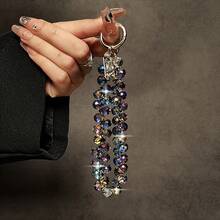 1 New Deluxe Handmade Beaded Mobile Phone Wristband - Elegant Universal Smartphone Lanyard And Key Ring Accessories - Key Accessories Gifts Mobile Phone Decoration - 豐富多彩的 - 查看 5