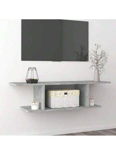 VidaXL TV Wand Unit 103x30x26.5 Cm Concrete Grijs