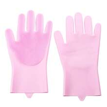 Pet Grooming Cleaning Gloves Dog Cat Bathing Shampoo Glove Scrubber Magic Dishwashing Cleanner Sponge Silicon Hair Removal Glove