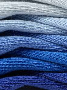 Balabala 5 paquetes de calcetines escolares hasta la pantorrilla para niños - tinte azul - Ver 6