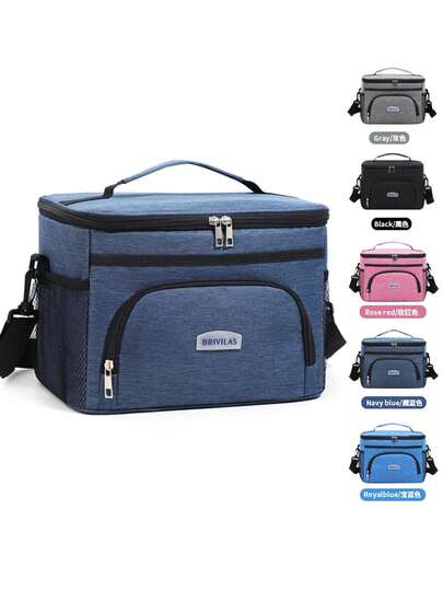 1 bolsa de almoço para mulheres, lancheira térmica de grande capacidade para homens, lancheira fofa e espessa para estudantes, bolsa de almoço reutilizável, bolsa de gelo portátil para piquenique, lancheira escolar ou de viagem, acessórios para material escolar, bolsa para escola, acessórios escolares, material escolar para viagem, bolsa à prova d'água, lancheira térmica, lancheira