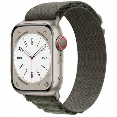 Pulseira esportiva de nylon 1 peça compatível com pulseiras AppleWatch para mulheres e homens com pulseira AppleWatch 38/40/41/42/44/45/46/49 mm adequada para AppleWatch Ultra/SE/S11/S10/9/8/7/6/5/4/3/2/1, pulseira esportiva de trama elástica trançada resistente, muito adequada para o pulso, apenas a pulseira, não incluindo relógio e estojo