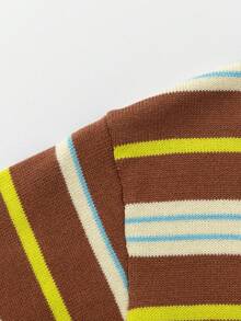 Balabala 2026 Autumn New Tween Boy Cotton Striped Single-Breasted Knit Cardigan - Green Tone - View 4