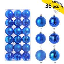 36pcs 3cm-4cm Christmas Ornament Balls - Assorted Shapes, Christmas Tree Decorations Set; Note: This Is A Handicraft Product, There May Be Minor Stains, Dust, Printing Marks And Glue Overflow. Small Scratches Are Normal And Do Not Affect The Appearance And Usability. - Multicolor - View 14