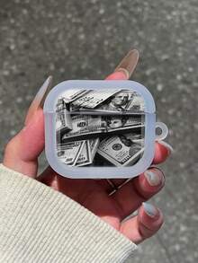 1 Stück dickwandiges UV-bedrucktes Dollar-Kopfhörertasche, kompatibel mit Apple Bluetooth-Kopfhörern, klare transparente Abdeckung - Transparent - Übersicht 9