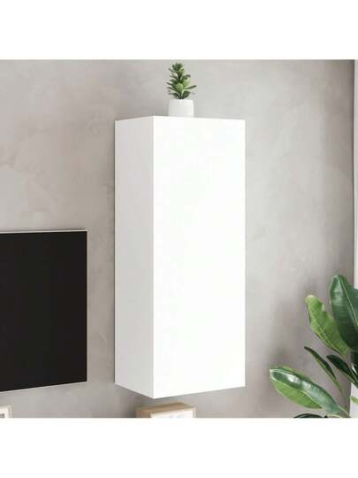 VidaXL TV Wand Unit 40.5x30x102 Cm, Finished Wood, Wit