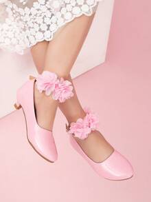 Girls' Princess Style Fashion Dance High Heel Shoes, Spring/Autumn - Pink - View 3