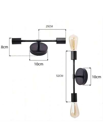 Pieces Of Wand Mounted Lamp Fixtures, Bedrooms Bathrooms, Moderne Dressing Tafel Lighting Matte Zwart Or Goud Country Lanterns Fabric Lampshades, Living Rooms, Mirrors, Corridors, Kitchens view 11