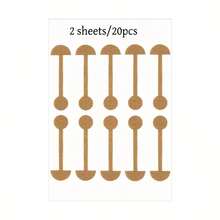 Adesivo de nariz com haltere pequeno 100, 20 e tira autoadesiva elástica macia para modificação do nariz, reduz o tamanho da narina, estreita a aba do nariz e a ponte nasal fina, uso diário, aplicação que não deixa marcas, cola respirável