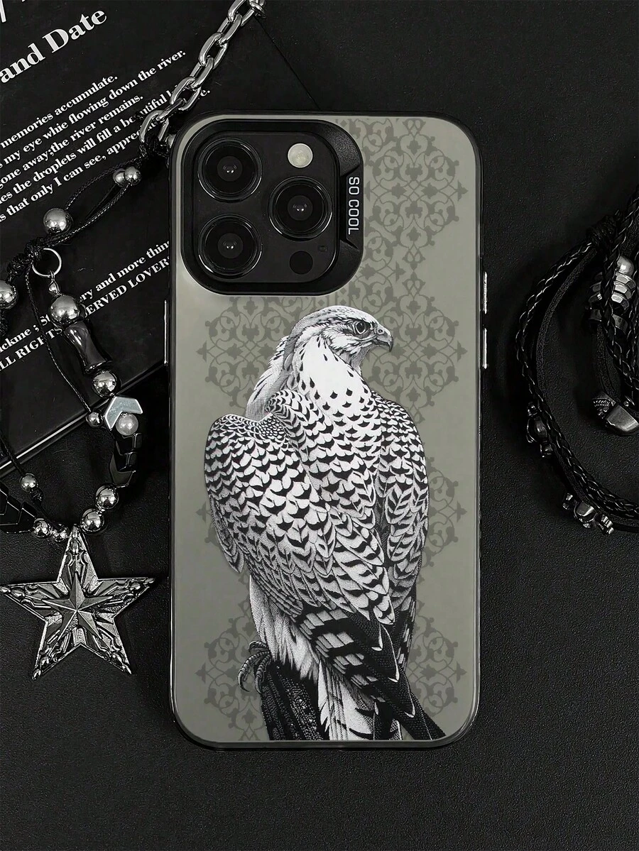 1 ốp lưng điện thoại chống rơi, họa tiết chim đại bàng, chất liệu mờ, tương thích với iPhone 11, 12, 13, 14, 15, 16 Pro Max, X, XS, XR, 16e, 15 Plus, tương thích với Galaxy, OPPO, Realme, Vivo, Redmi, Infinix, Honor X50i, phiên bản quốc tế, không phải phiên bản nội địa. - Nhiều màu - Xem 1