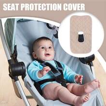 Waterproof, Anti-Splash, Anti-Diaper Leakage, Convenient Potty Training, Anti-Slip Backing Baby Car Seat Cover, Suitable For Toddlers - White - View 9