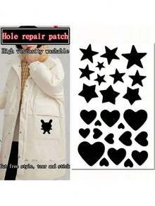 Large Sheet Down Jacket Cloth Stickers,Self-Adhesive Repair Patches For Down Jacket Hole Repair, Self-Adhesive Fabric Repair Patches, Direct Sticky Seamless Clothes Patch, Self-Adhesive Non-Marking Clothes Patches Stickers, Ripped Holes Repair Stickers, Adhesive Patches, Repair Subsidies, Washable - Multicolor - View 2