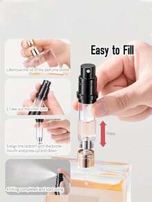 Bottiglia atomizzatore per profumo portatile e ricaricabile, formato da viaggio, flacone spray da 5ml/0,2oz, accessori essenziali per il viaggio, organizer da viaggio per spiaggia, vacanze estive, ritorno a scuola, forniture scolastiche, campeggio, vacanze, prodotti essenziali per le vacanze, profumo da donna, profumo da uomo, accessori da viaggio, articoli essenziali per il viaggio, accessori scolastici, forniture per il ritorno a scuola - Multicolore - Visualizzare 9