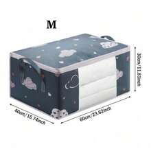 1 件大容量衣物收纳袋，带加固手柄，适用于毛毯、床上用品，可折叠，带坚固拉链，透明窗户装饰，房间装饰，装饰品，装饰，存储，收纳袋，裤子鞋子牛仔裤靴子裙子卧室，收纳袋，家庭存储，女式白色 T 恤，女式黑色裤子，女士冬装，连衣裙，