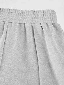 2pcs/Set Toddler Girls' Streetwear Style Solid Color Loose Straight Leg Casual Pants