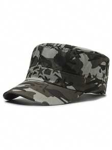 Unisex Camouflage Newsboy Cap, Adjustable Head Circumference Baseball Cap, Outdoor Baseball Cap, Suitable For Daily Use