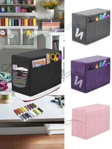 Universal Sewing Machine Cover With Storage Pocket & Side Handles Protective Dust Cover For Most Standard Sewing Machines