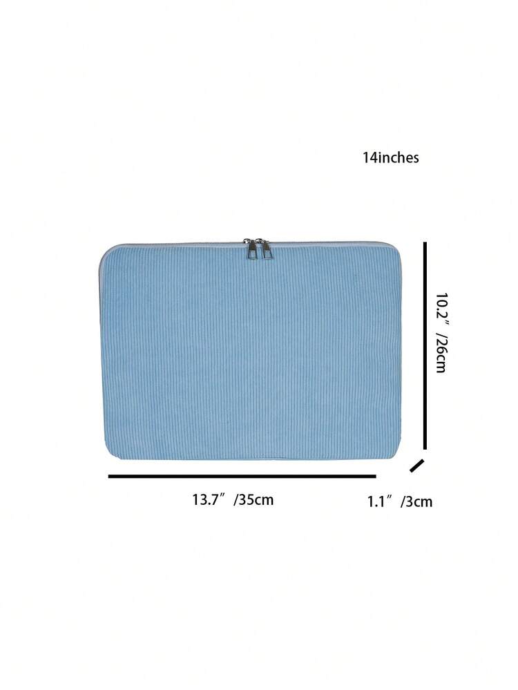 1 pieza Funda para portátil de estudiante, Bolsa para portátil de 11"/13"/15", Funda protectora de color azul sólido casual unisex para tableta, compatible con MacBook, HP, ASUS, apta para niñas, adolescentes, niños, estudiantes universitarios, tabletas de 9-15" incluyendo iPad Air 4/5, iPad Pro, Bolsa para portátil esencial para el otoño universitario, Funda para MacBook, Funda para portátil para viajes, Impermeable, Portátil para hombres - Azul - Ver 11