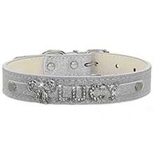 Personalisiertes Hundehalsband, PU-Leder Welpen-/Katzen-ID-Halsband mit Strass-ID-Namensschild, individuell gestalteter Hundeanh änger - Accessoires für kleine, mittlere und große Hunde, dekorativ, graviert, Edelstahl, Katzen, Pailletten, Mode, minimalistisch, süß, niedlich, farbig, einzigartig, individuell gestaltete Weihnachtsdekoration - Verschiedenfarbig - Übersicht 14