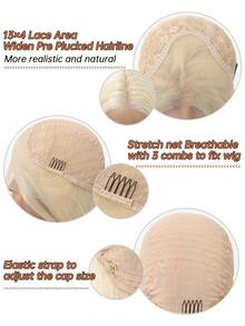 TOPSHE 13*4 HD Spitze Mehrfarbig 30 Zoll lange gerade Haare ohne Pony, Kostüm für Halloween für Damen, hitzebeständige synthetische Perücken für Frauen, Party, Cosplay, Y2K, Halloween Hot