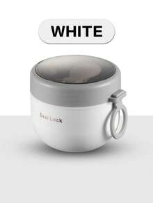 Kubek na jogurt owsiany, przenośny kubek na jogurt z pokrywką, łyżeczką i silikonowym uchwytem, kubek śniadaniowy, pojemnik na żywność, torba na lunch, torba na lunch w kształcie kubka na owsiankę, szczelny pojemnik na żywność, odpowiedni do domu, szkoły, biura, w podróży, na powrót do szkoły, na piknik na świeżym powietrzu, odpowiedni do owoców, deserów, jogurtu, sałatki, płatków śniadaniowych, mleka, zup itp.