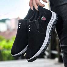 Zapatillas de tenis casuales para hombre (), cómodas, ligero y transpirable, cómodo y elegante, versátil, duradero y fácil de cuidar, es cómodo de usar durante todo el día y es la opción ideal para el hombre ocupado. - Negro - Ver 1