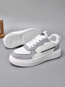 Kids' PU Leather Casual Shoes, Comfortable, Versatile, Durable, Minimalist Design