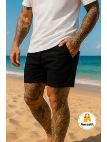 Premium Men's Preppy Shorts - màu đen - Xem 7