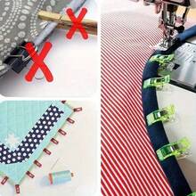 50 Pieces Colorful Plastic Sewing Clips - Versatile Crafting Clips For Crochet, Knitting, Patchwork And Papercraft - Durable, Reusable, Non-Slip Grip (Mixed Colors), Sewing Accessories, Knitting Tools, Decorative Crafting Tools