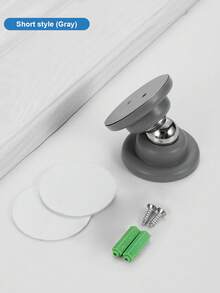 2pcs/Set Soft Magnetic Door Stop - Easy Installation, Adhesive Mounting | No Drilling, Suitable For Home & Office