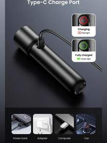 PHILIPS 飞利浦 1PC SFL1235 手电筒，超亮，超耐用，可充电，长寿命，家用，户外应急，多功能手持电筒