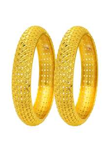 2 bucăți brățări simple, placate cu aur de 24K, bijuterii pentru mireasa din Dubai, pentru petrecerea de naștere, cadou de Ziua Mamei și de Ziua Îndrăgostiților, Mama, Mama, Ziua Mamei, Cadou