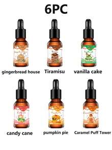 6pcs/1pc Christmas Aromatherapy Essential Oil, Dropper Essential Oil, 10ml Oil, Suitable For Aromatherapy Stone, Aromatherapy Burner, Aromatherapy Diffuser, Christmas, Valentine's Day Gift - Multicolor - View 8