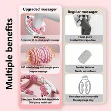 Circular Leg Clamp Roller Silicone Slim Calf Massager Leg Muscle Elimination Yoga Fitness Training Auxiliary Equipment