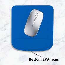 Ergonomic Mouse Pad With Wrist Rest - Soft Memory Foam, Non-Slip Silicone Base, Comfortable For Long Computer Work, Desktop Accessory