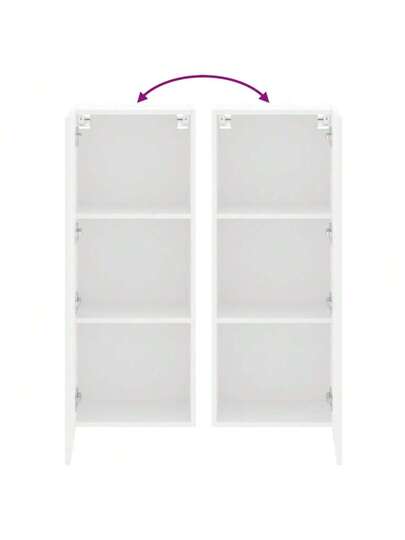 VidaXL TV Wand Unit 40.5x30x102 Cm, Finished Wood, Wit view 10