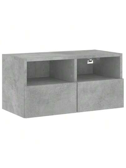 VidaXL Piece TV Wand Unit Set, Finished Wood, Concrete Grijs view 8