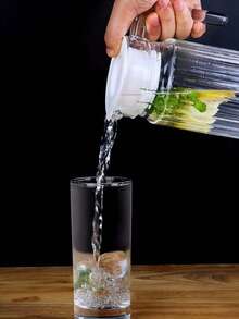 1pc Plastic Acrylic Cold Water Pitcher, Milk/Juice/Beverage Dispenser, 500/1100/1500/2000ml