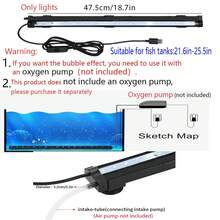 Đèn bể cá chìm có bơm oxy, đèn LED bong bóng khí bể cá có bơm khí, thanh đèn bể cá đổi màu RGB, tường bong bóng đèn bể cá, đĩa đá sủi bọt bể cá, bong bóng bể cá có đèn LED đổi màu tự động - Nhiều màu - Xem 16