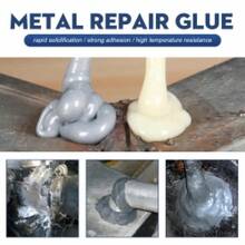 Ab Casting Glue, Quick-Dry Welding Welding Glue Oil Tank Metal Radiator Repair Waterproof Adhesive Cast Iron - 25gx25g - View 5